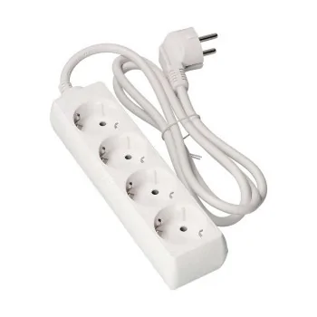 4-socket plugboard without power switch EDM 41034 Schuko...