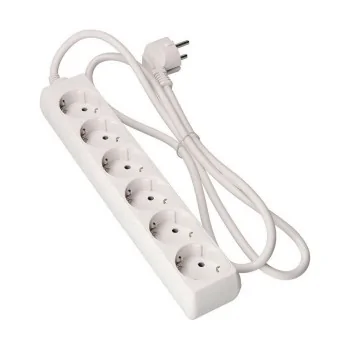 6-socket plugboard without power switch EDM 41006 Schuko...