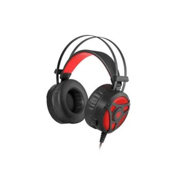 Headphones with Microphone Genesis NSG-1107 Black Red (1...