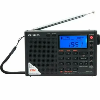 Clock-Radio Aiwa PLL DSP FM stereo tuner / SW / MW / LW...