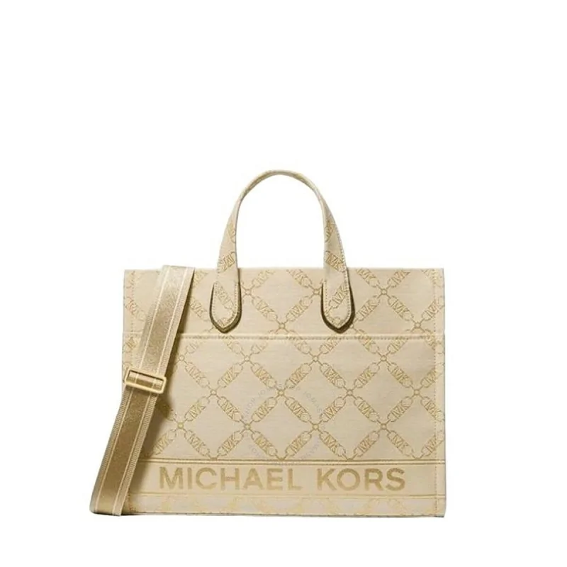 Women's Handbag Michael Kors Gigi Beige 39 x 30 x 10 cm