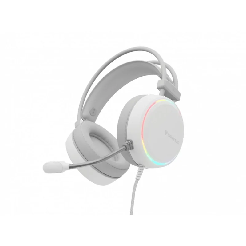 Headphones with Microphone Genesis NEON 613 White