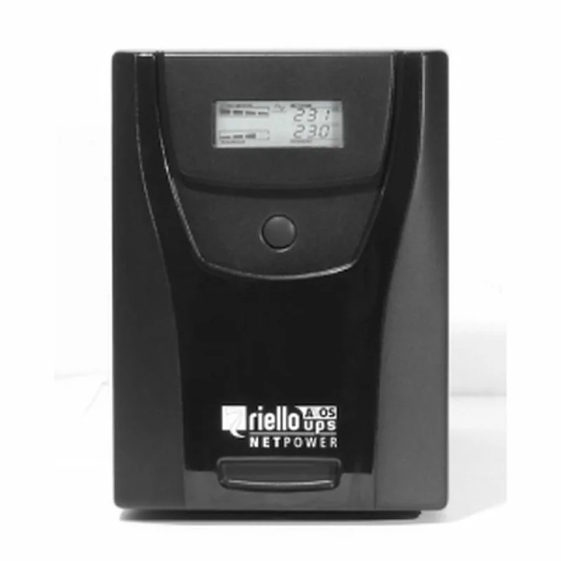 Uninterruptible Power Supply System Interactive UPS Riello NPW 800 DE Black 480 W 800 VA