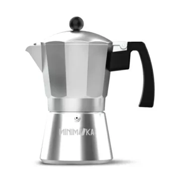 Italian Coffee Pot Taurus KCP90012 12T Silver 12 Cups...