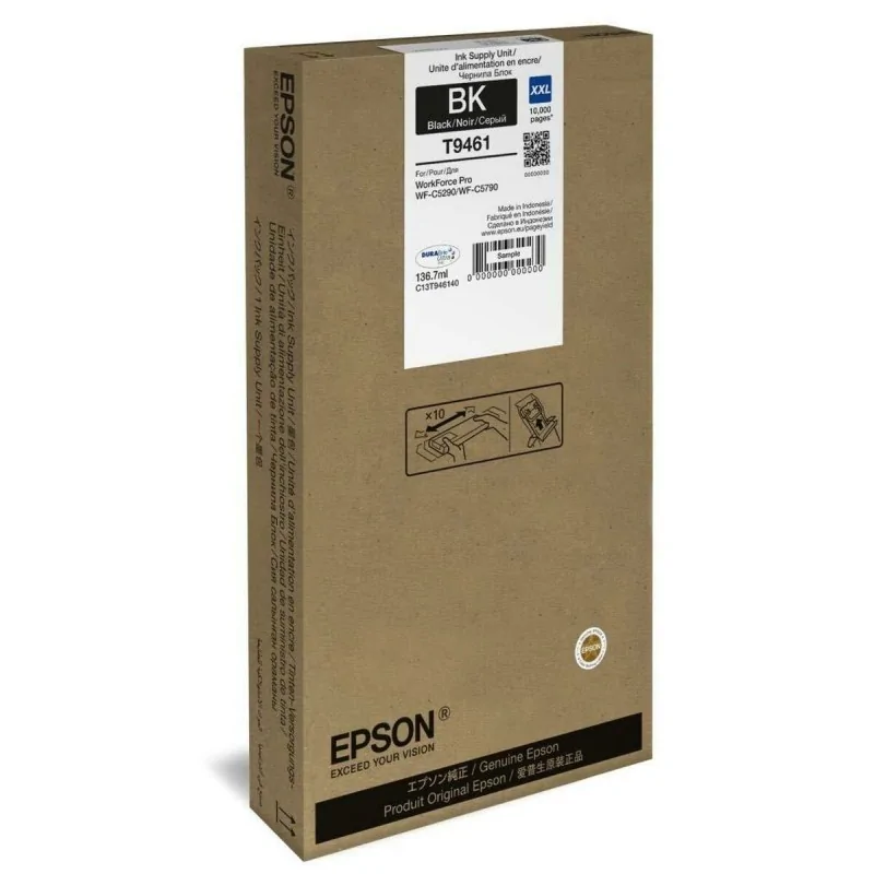 Original Ink Cartridge Epson C13T946140 Black Transparent