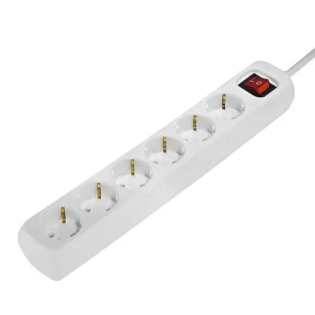 Schuko 6 Way Multi-socket Adapter Hama 00030384 1,4 m...