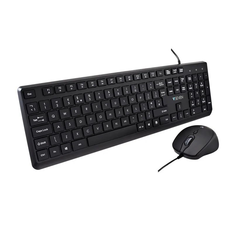 Keyboard V7 CKU350UK Black QWERTY