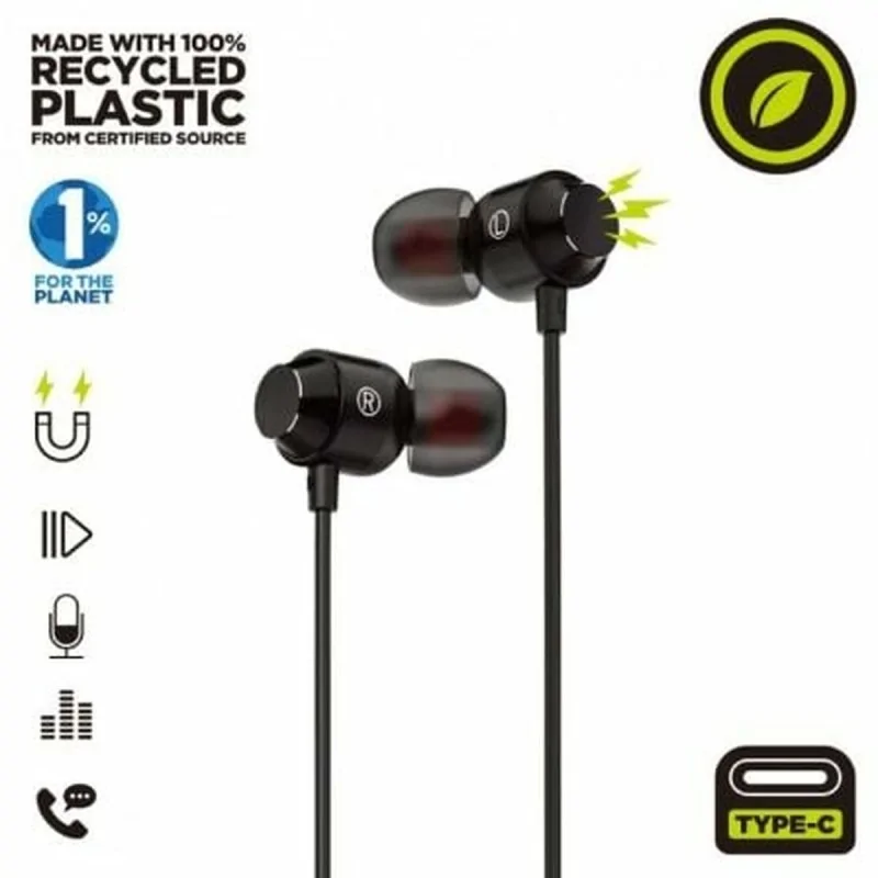 Headphones Muvit MCHPH0006 Black