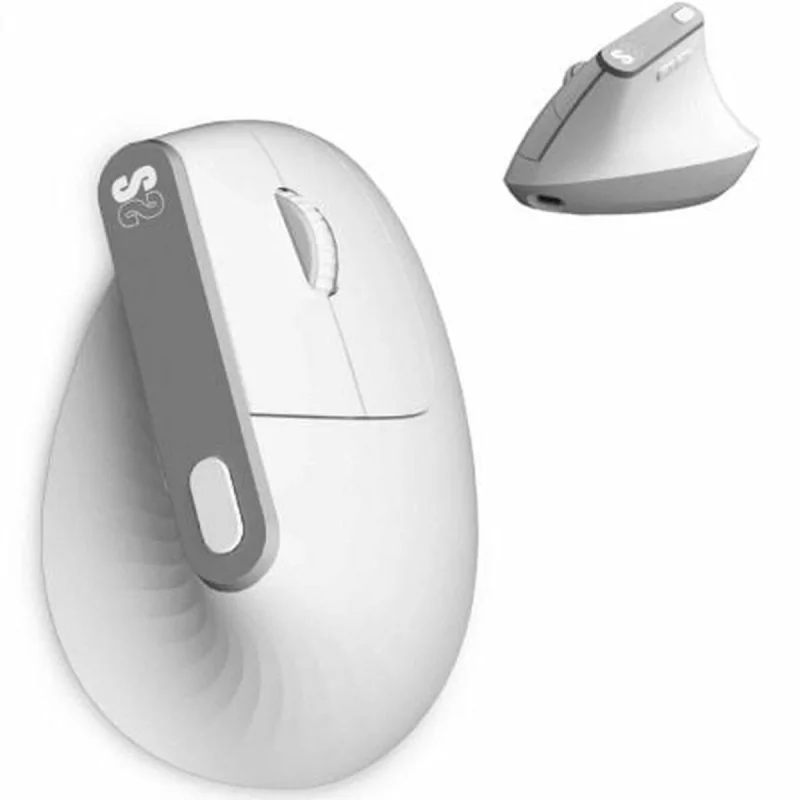 Ergonomic Optical Mouse Subblim SUBMO-EDNVW02 White