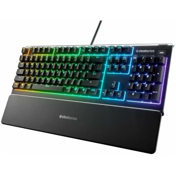 Gaming Keyboard SteelSeries Apex 3 Black Spanish Qwerty...