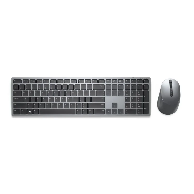 Keyboard and Wireless Mouse Dell KM7321WGY-SPN Grey Spanish Qwerty QWERTY