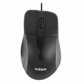 Optical mouse Nilox MOUSB1001 1000 DPI Black