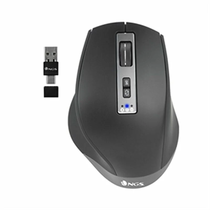 Mouse NGS BLUR-RB Black 3200 DPI Wireless