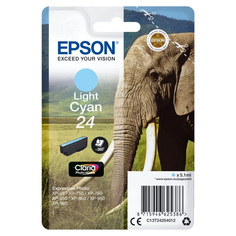 Original Ink Cartridge Epson C13T24254012 Light Cyan