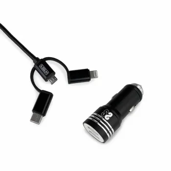 Universal USB Car Charger + USB-C Cable Subblim...