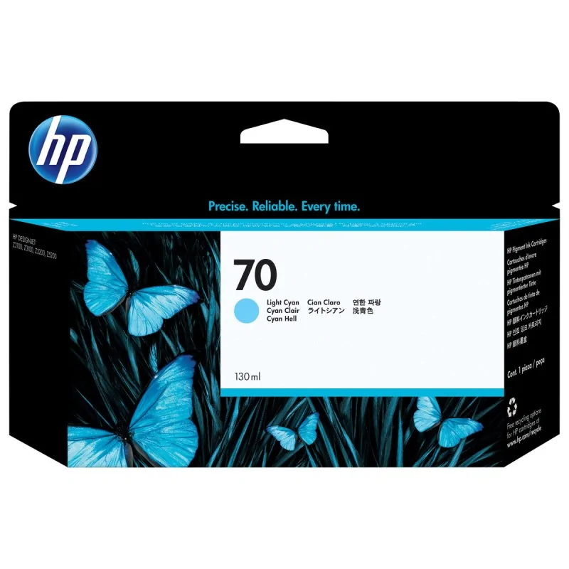 Original Ink Cartridge HP Nº70 Cyan