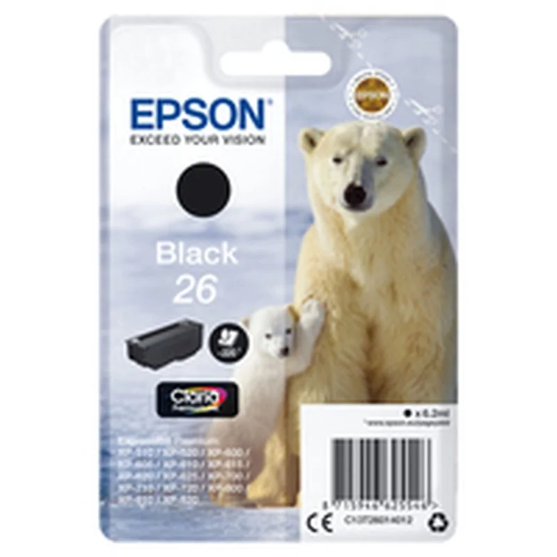 Original Ink Cartridge Epson C13T26014012 Black (1 Unit)