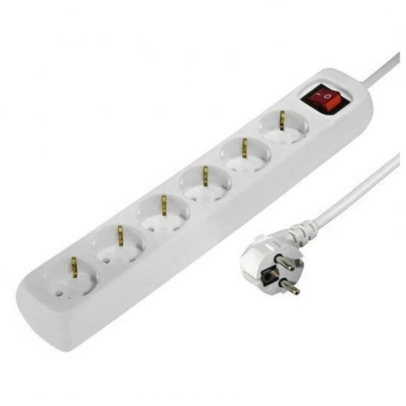 Power Socket - 6 Sockets with Switch Hama