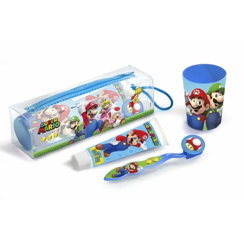 Travel Vanity Case Super Mario Cuidado Dental Lote 4 Pieces