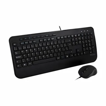 Keyboard and Mouse V7 CKU300ES Black Spanish QWERTY