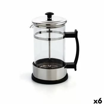 Cafetière with Plunger Quid Serenia Transparent Glass...