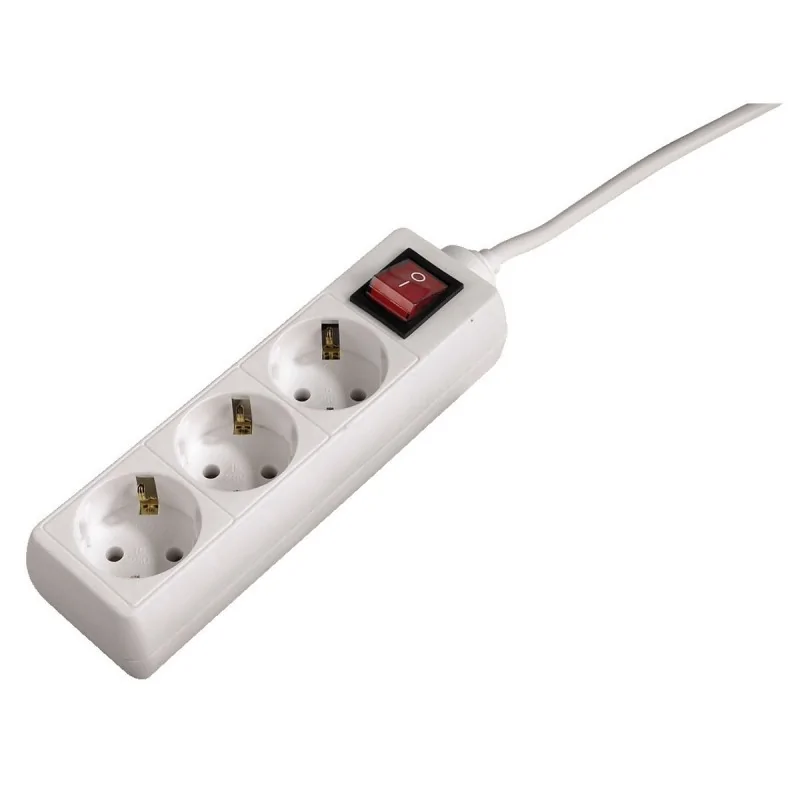 Schuko 3 Way Multi-socket Adapter Hama 69030382 White