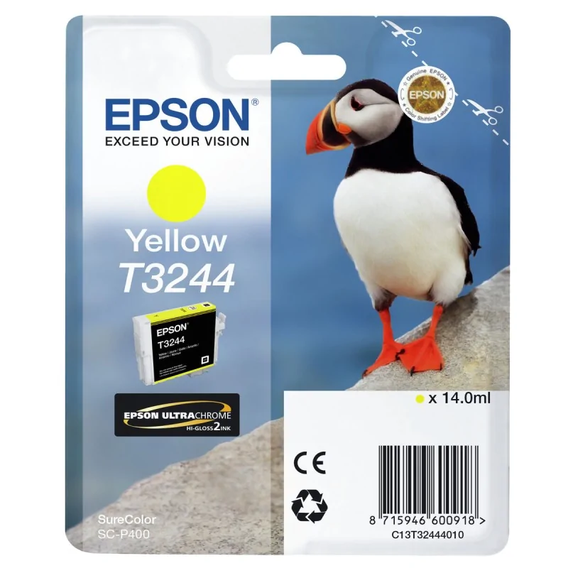 Original Ink Cartridge Epson T3244 Yellow Yellow Black