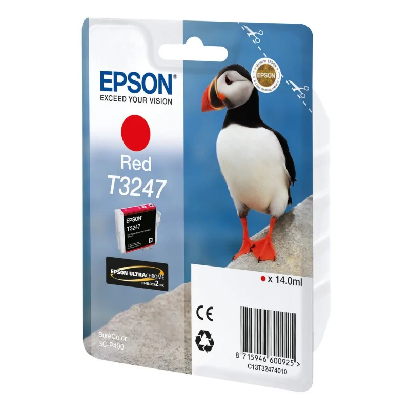 Original Ink Cartridge Epson T3247 Red Black Red