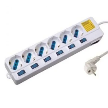 Power Socket - 6 Sockets with Switch Ewent EW3932 1,5 m...