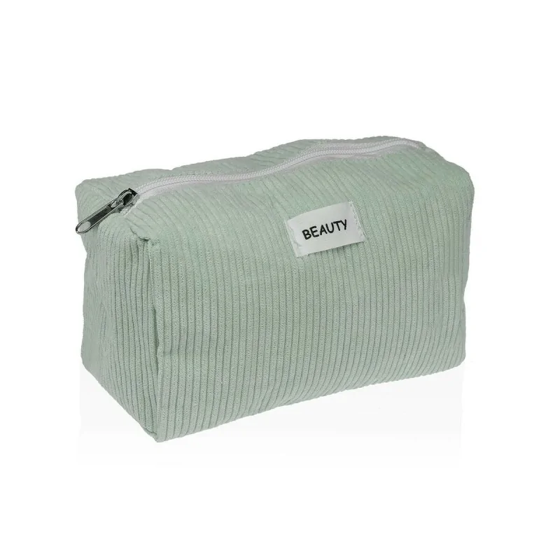 Travel Vanity Case Versa Corduroy Green 8 x 11 x 18 cm