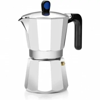 Italian Coffee Pot Monix Induction Express Silver...