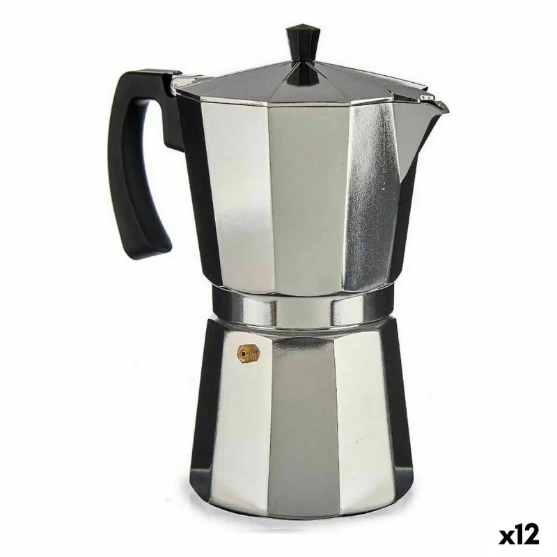 Italian Coffee Pot Kinvara A111RA-1200 Silver Aluminium 650 ml (12 Units)