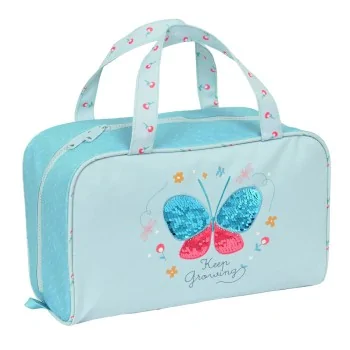 School Toilet Bag BlackFit8 Mariposa Blue 31 x 14 x 19 cm