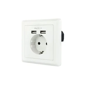 Wall Plug with 2 USB Ports NANOCABLE 10.35.0010 5V/2.4A 5...