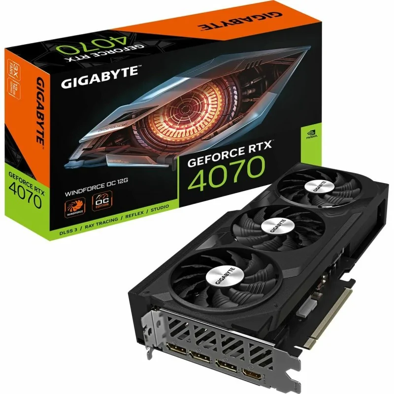 Graphics card Gigabyte GV-N4070WF3OC-12GD 12 GB GDDR6X