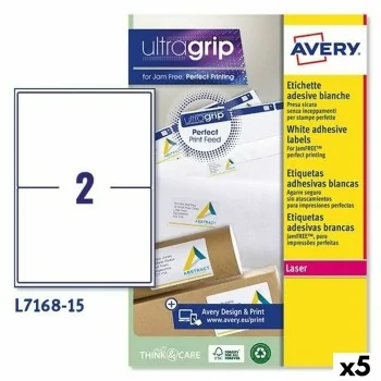 Printer Labels Avery L7168 White 15 Sheets 199,6 x 143,5...