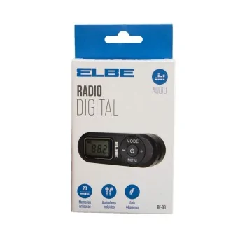 Portable Digital Radio ELBE RF96 Black FM