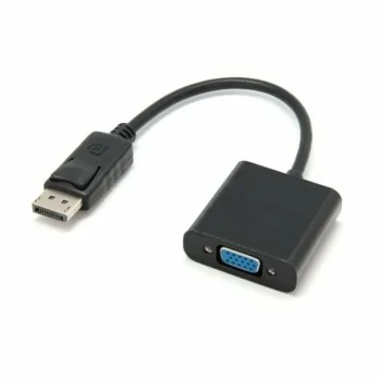 DisplayPort to VGA adapter PcCom Essential Black 15 cm