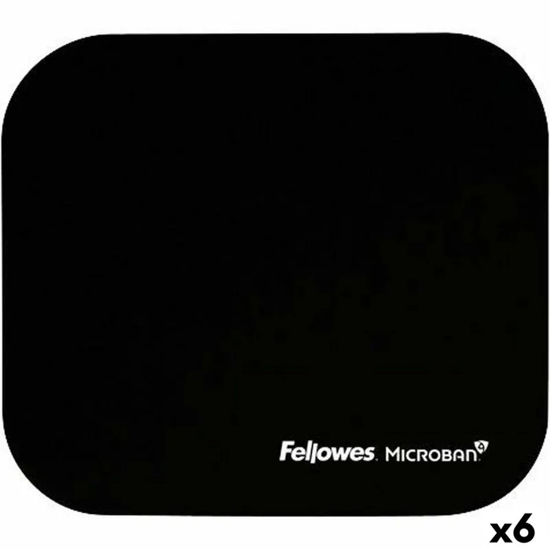 Non-slip Mat Fellowes Black Natural rubber (6 Units)