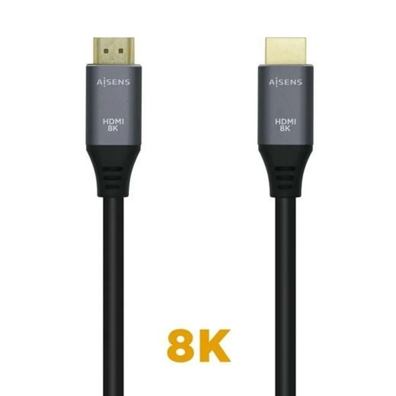 HDMI Cable Aisens A150-0426 Black Grey 1 m