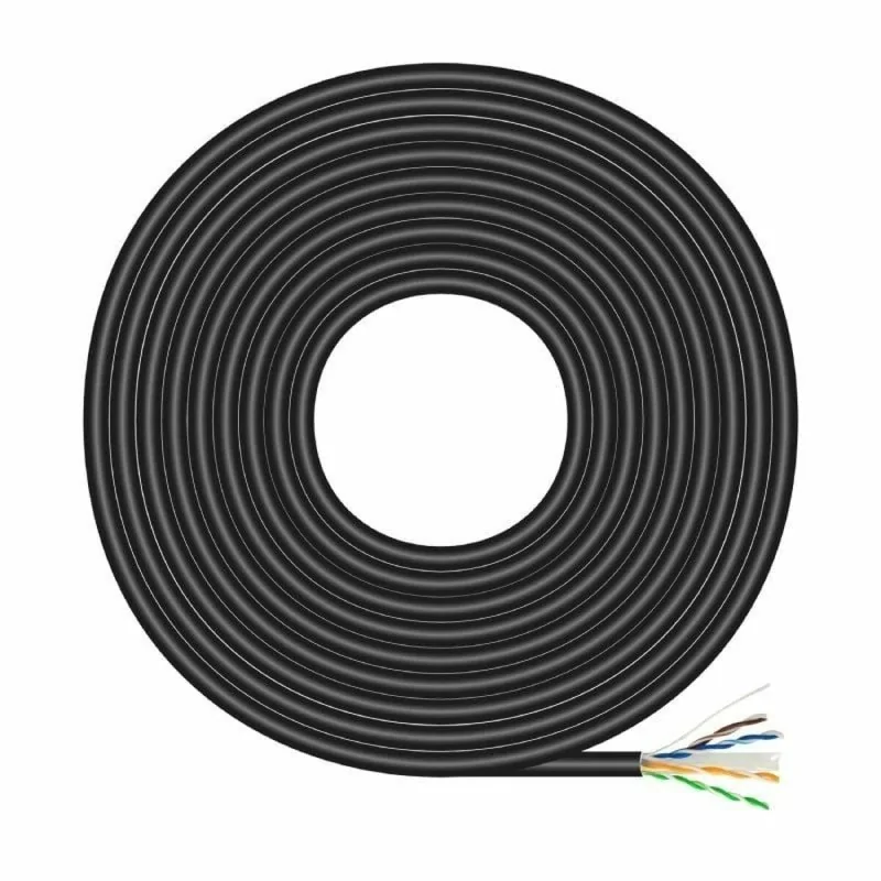 UTP Category 6 Rigid Network Cable Aisens A135-0675 Black 100 m