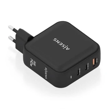 Wall Charger Aisens ASCH-140W3P031-BK Black Multicolour...