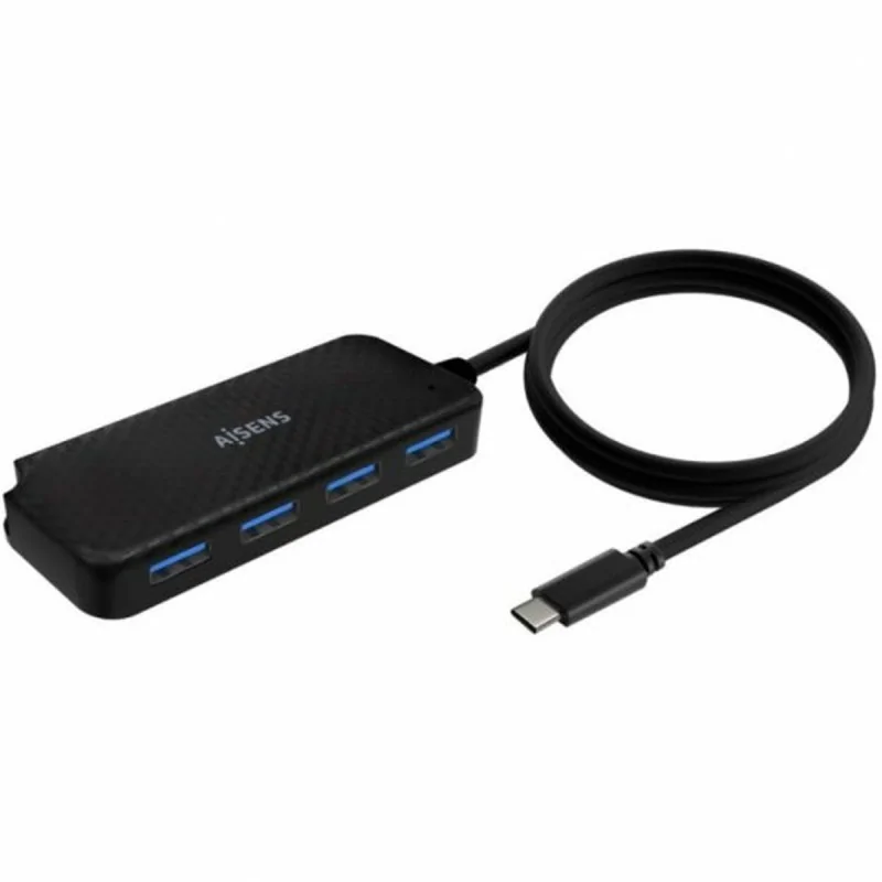 USB Hub Aisens A109-0716 Black (1 Unit)