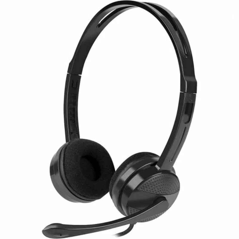 Headphones with Microphone Natec Black