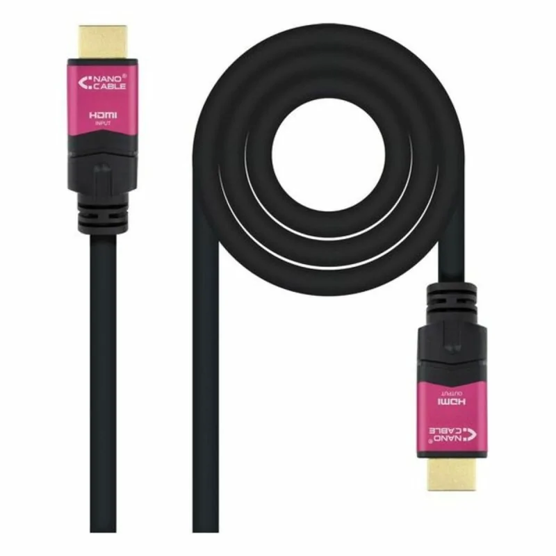 HDMI Cable NANOCABLE 10.15.3715 Black Pink 15 m