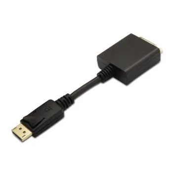 DisplayPort to DVI Adapter Aisens Black 15 cm