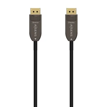 DisplayPort Cable Aisens AOC V1.4 Black 20 m