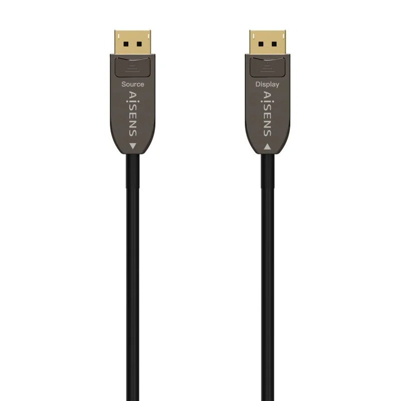 DisplayPort Cable Aisens AOC V1.4 Black 20 m