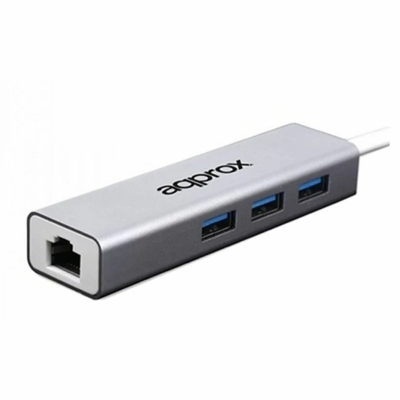 Network Adaptor approx! APPC07GHUB LAN 10/100/1000 USB 3.0 Grey