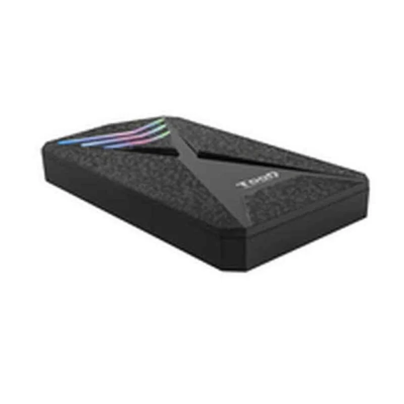 Hard drive case TooQ TQE-2550RGB Black 2,5"